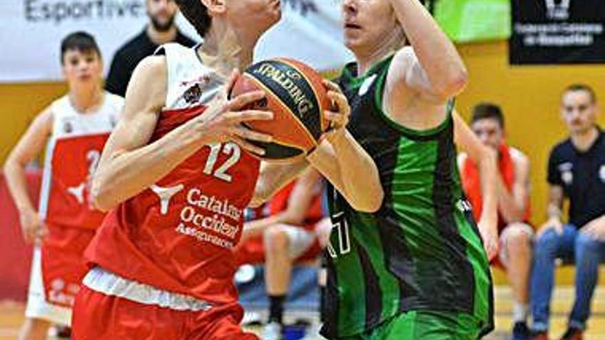 Lluís Soler, en una imatge de la semifinal davant el Joventut badaloní