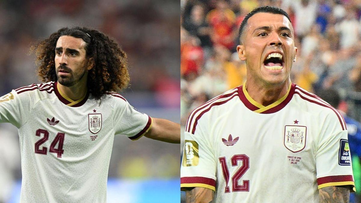 Marc Cucurella y Pedro Porro