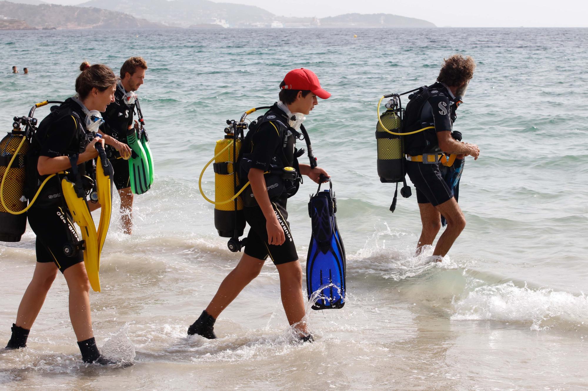 Bautizo de buceo en familia