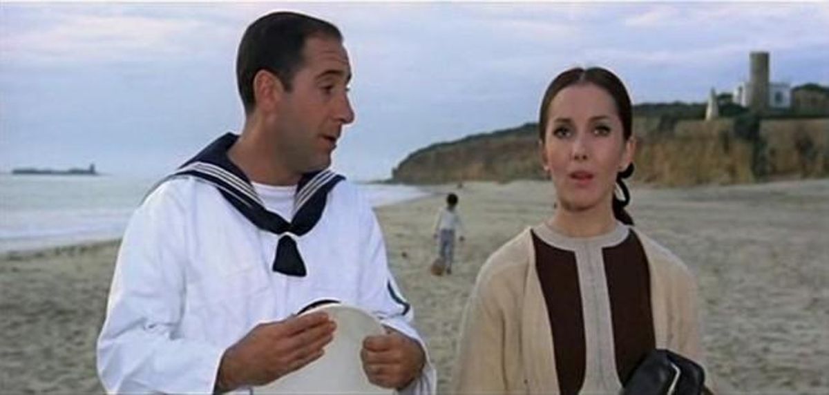 L’actor Alfredo Landa, en una escena del film ’Cateto a babor’ , del 1969.