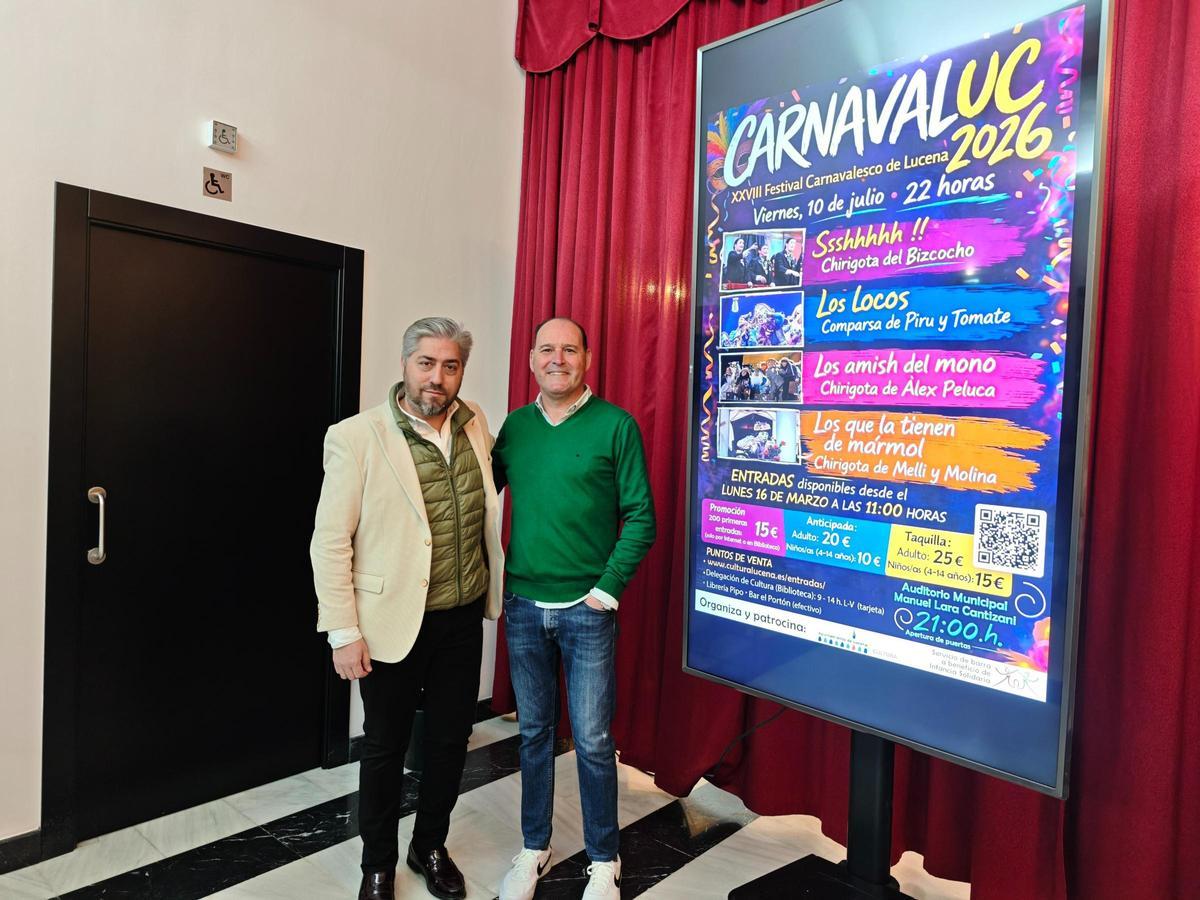 Presentación de Carnavaluc en Lucena.