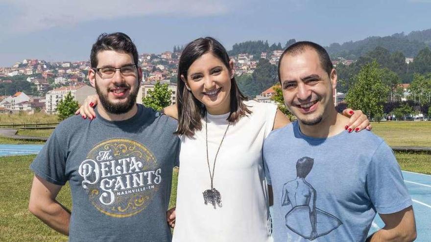 Pablo Ríos, Leticia Santos y Abel Pérez Guardado. // S.A.