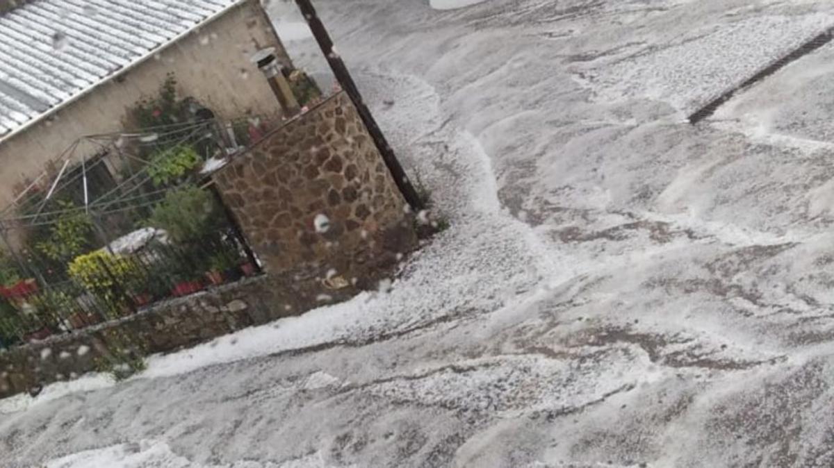 Helada en Asturianos durante el fin de semana. | Cedida