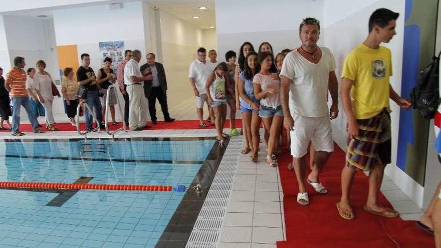 Inauguración de la piscina de Chapela, hace tres años. // J. Santomé