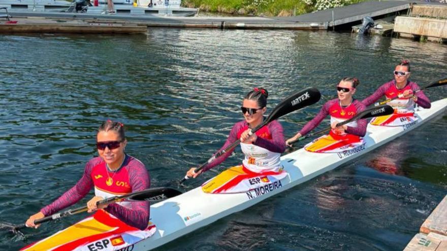 Bronce para el K-4 sub-23 de España, con las asturianas Yaiza Novo y Carla Corral, en el Mundial sub-23 de piragüismo sprint