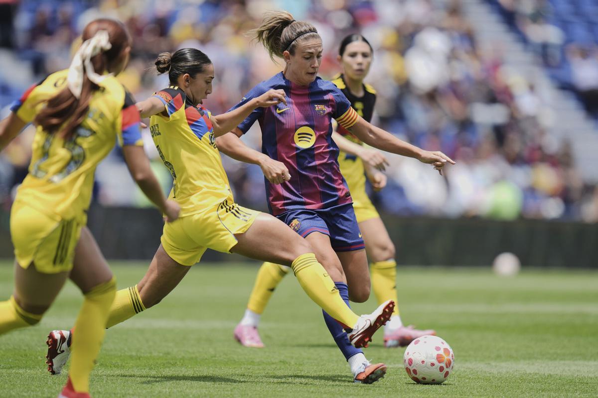 Alexia Putellas en la pretemporada en México con el Barça