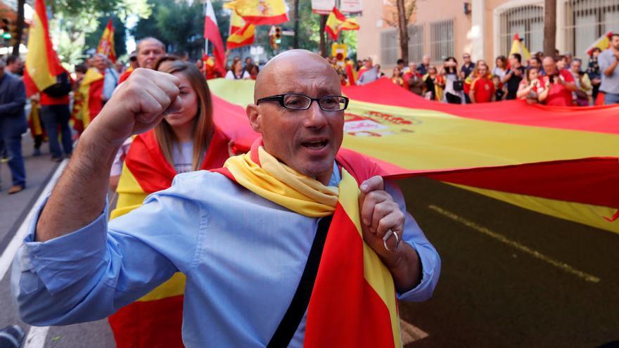 Manifestación en Barcelona por la unidad de España