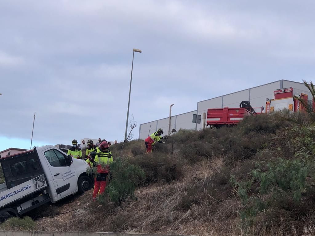 Accidente en la Urbanización Díaz Casanova (26/10/21)