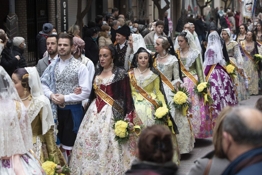 Las imágenes de la ofrenda en Sagunt.