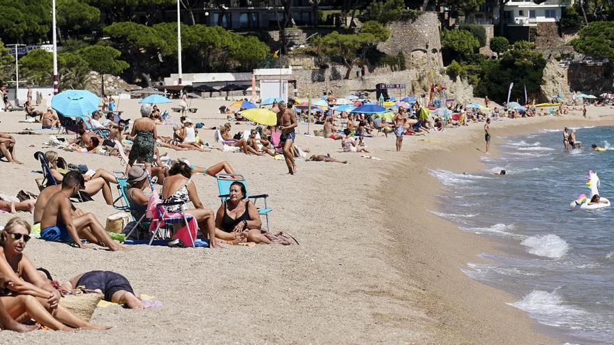 La platja Gran de Platja d&#039;Aro, ahir