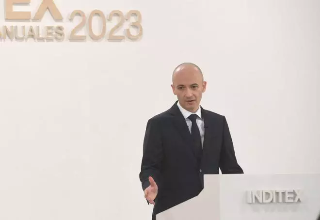 El consejero delegado de Inditex presenta los resultados de la compañía en 2023