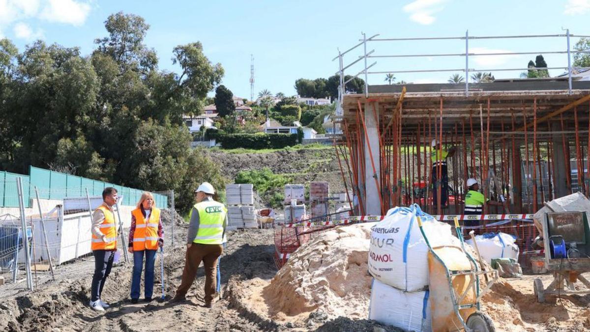 Estado de las obras del futuro centro de salud de Nueva Andalucía.