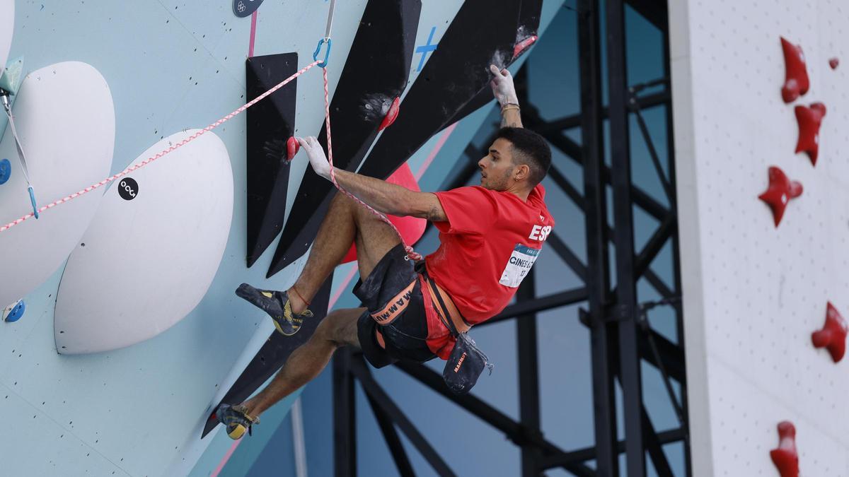 El escalador Alberto Ginés parte entre los favoritos para colgarse una nueva medalla en la final de combinado.