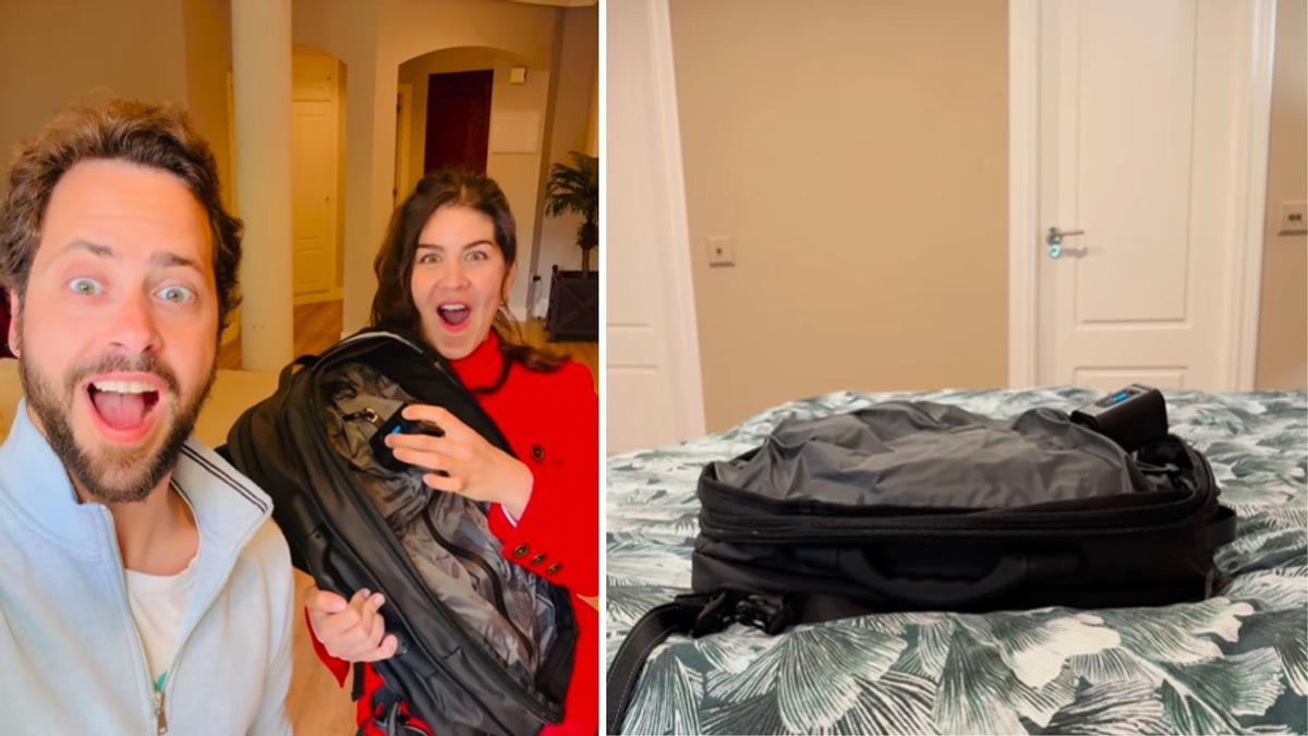 MOCHILA VIAJE VIRAL La mochila viral de Tik Tok para viajar que envasa tu ropa al vacio
