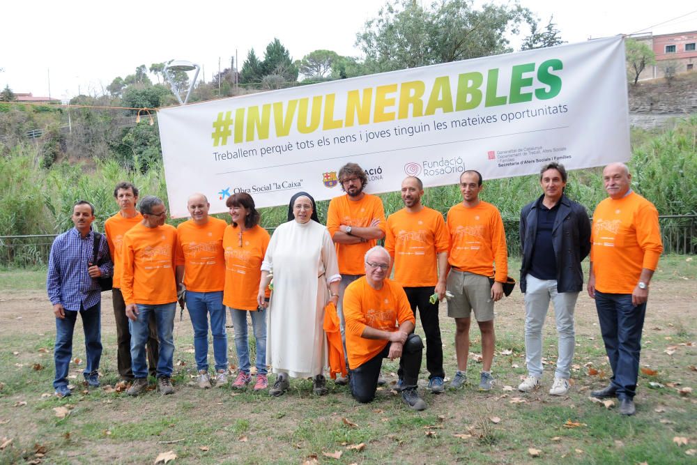 Neteja de la vora del riu Cardener a càrrec dels membres i voluntaris del projecte Invulnerables