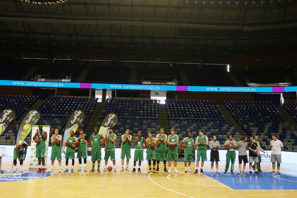 El Unicaja abre su entrenamiento al público