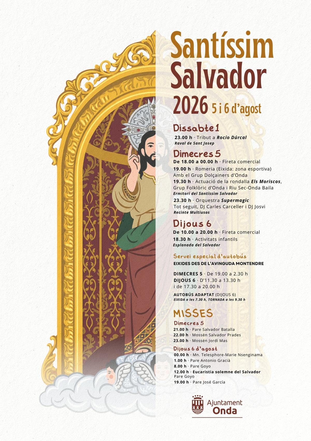 Cartel con toda la programación.