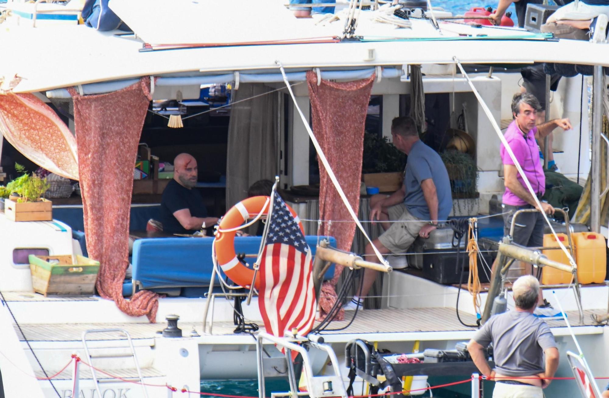 John Travolta sigue su rodaje en aguas de Gran Canaria
