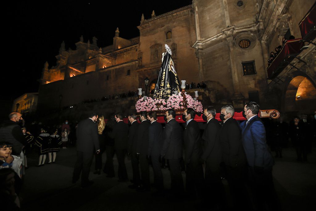 Semana Santa de Lorca 2022: Virgen de la Soledad del Paso Negro, iglesia y procesión