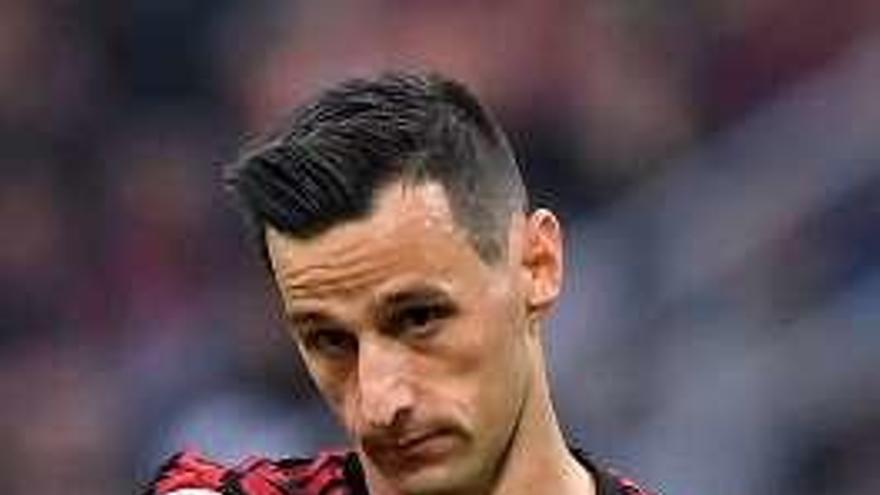 Kalinic, con el Milan.