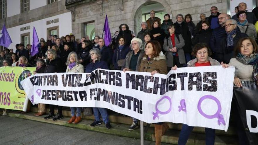 Concentración en Vigo contra el crimen machista de Lugo