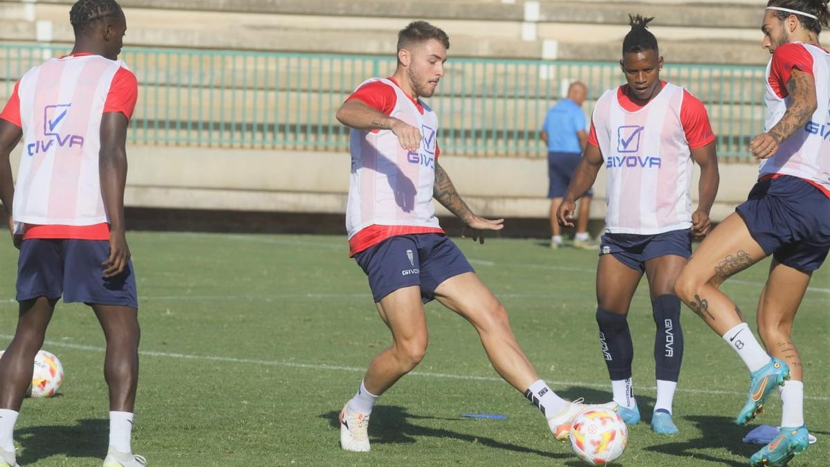 Lance de la sesión de trabajo del grupo en la Ciudad Deportiva.