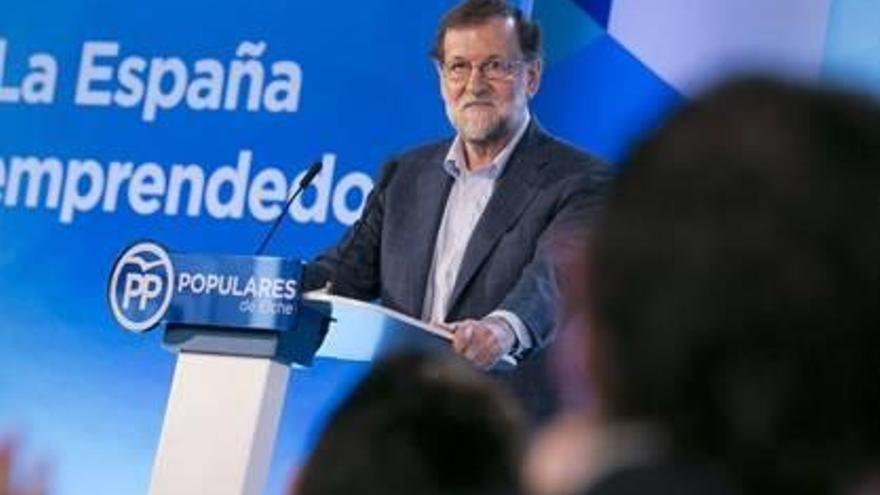 Mariano Rajoy, ahir a Alacant