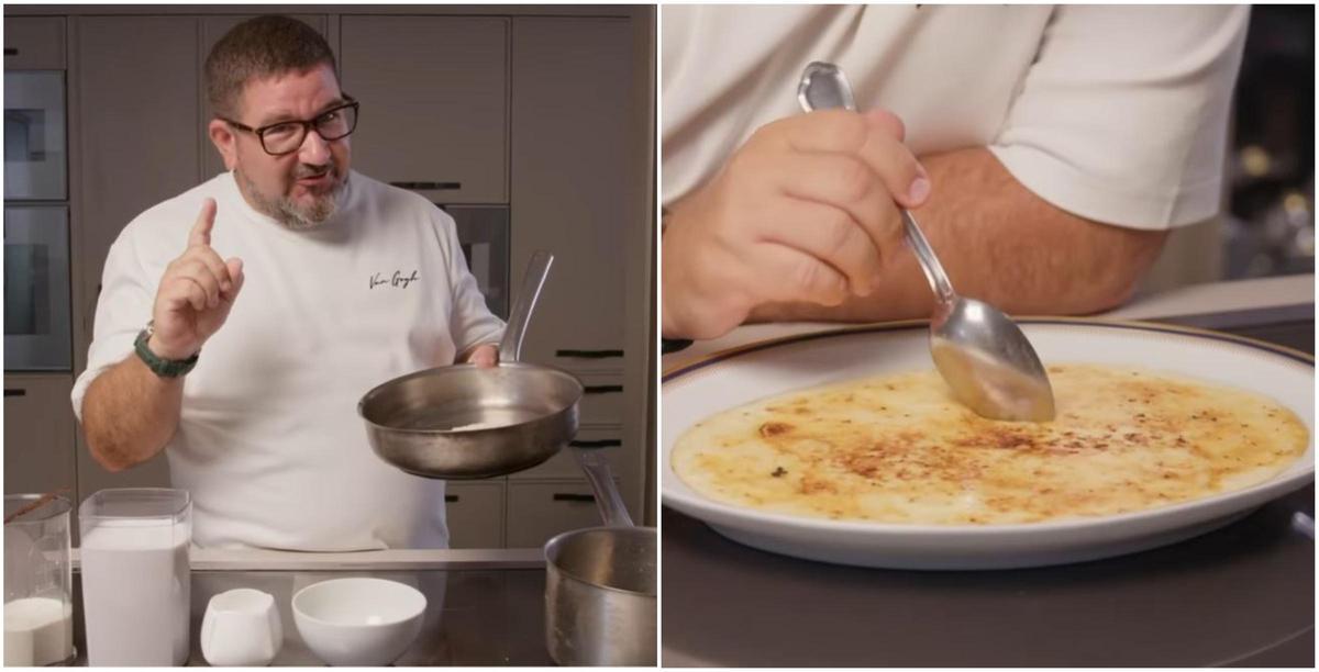 Dani García, chef malagueño: "El mejor arroz con leche del mundo se hace con arroz, leche y nata, y es fundamental añadir una vaina de vainilla"