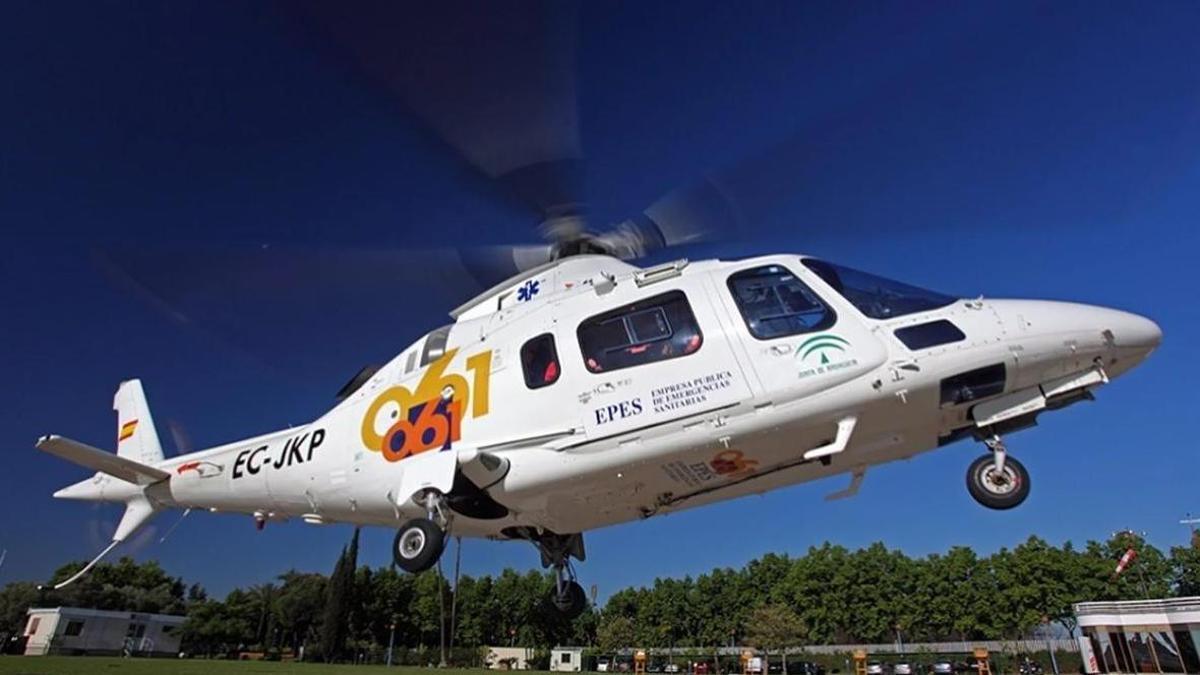 Helicóptero del 061.