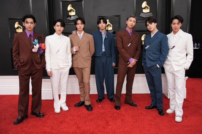 BTS en los Grammy 2022