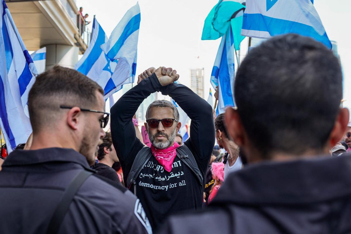 Protestas en Tel Aviv por la polémica reforma judicial del Gobierno de Netanyahu