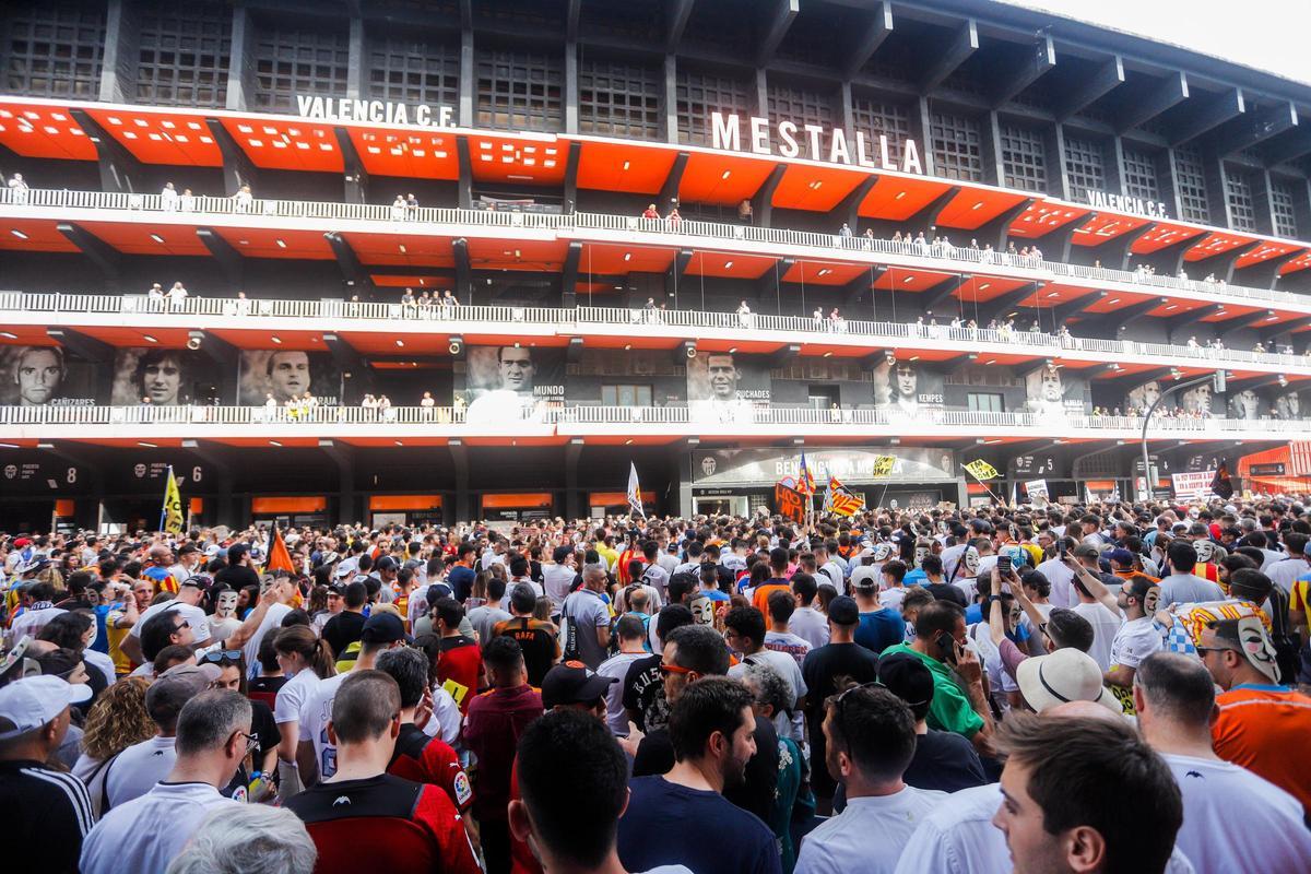 La protesta contra el Celta de 2022