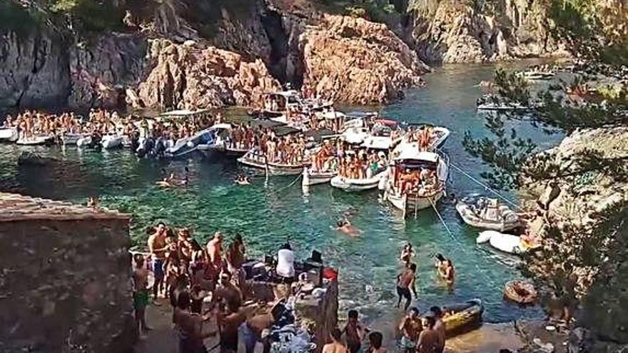 La festa celebrada a la cala d&#039;en Massoni (cap Roig) va tenir centenars d&#039;assistents.