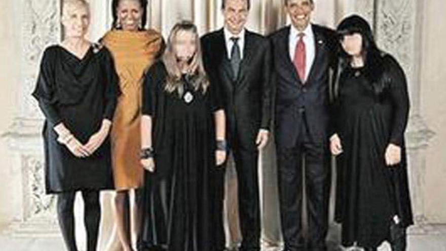 La Casa Blanca retira una foto de las hijas de Zapatero - Faro de Vigo