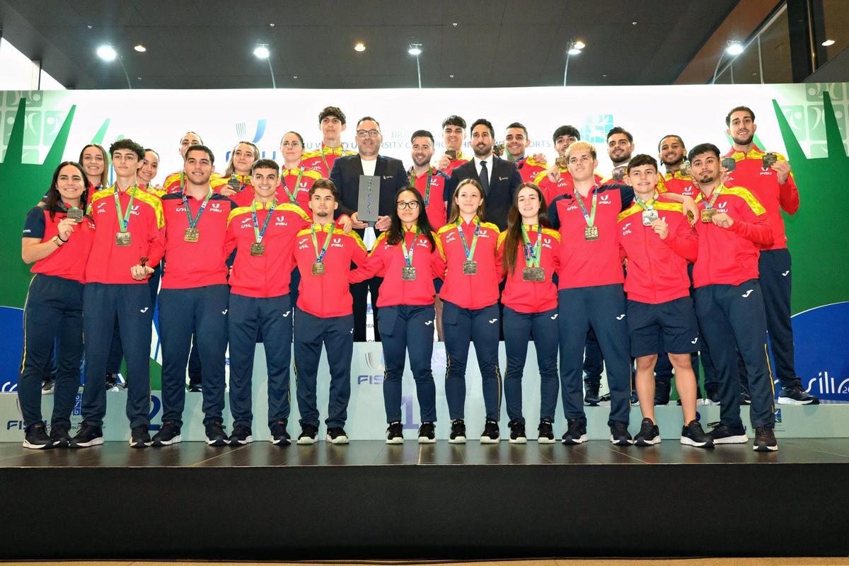 La selección española lideró el medallero del Campeonato del Mundo Universitario.