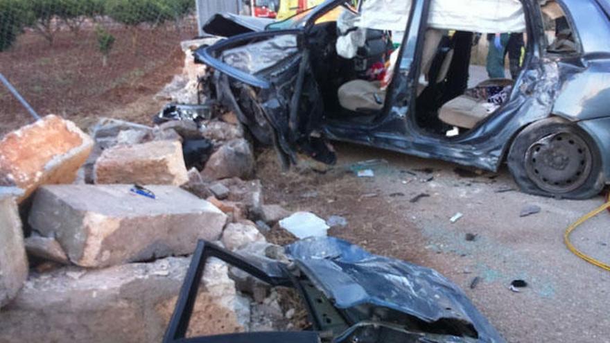 Dos heridas graves y tres leves en accidente en el camí de Sa Gruta de Manacor