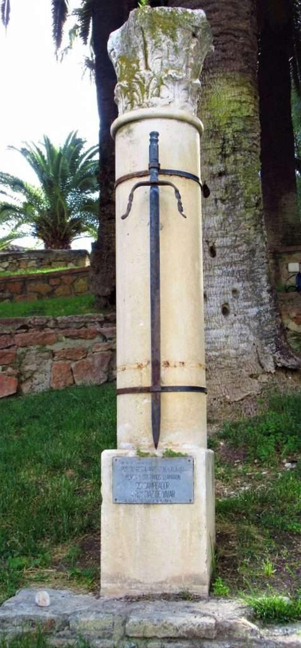 Réplica de la Tizona del Cid, en Cabra.