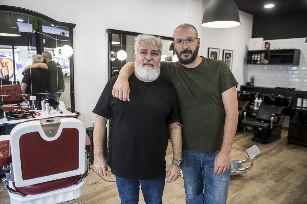 David y Alejandro en Doctor Fleming.