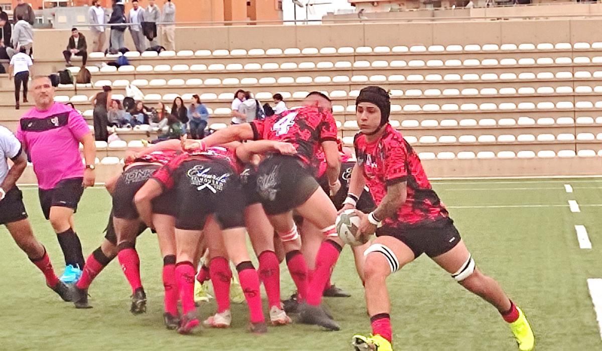 Imagen del partido disputado este sábado entre el Palma Union y el Ibiza Rugby Club