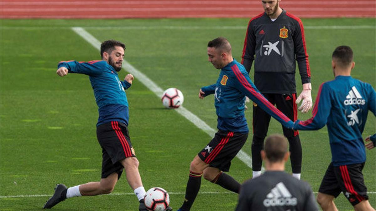 La selección se prepara antes de viajar a Croacia