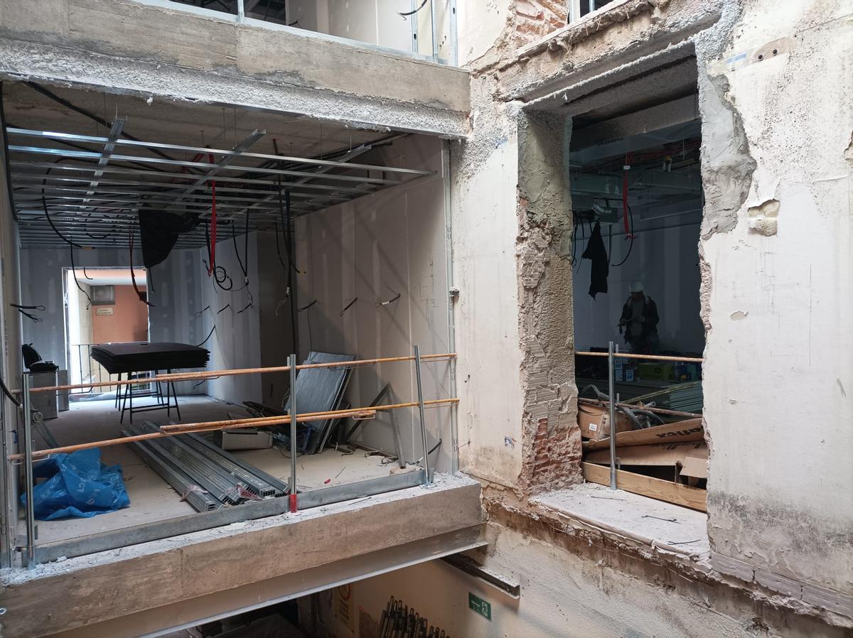 Los trabajos de reforma ya han superado la mitad de su desarrollo.