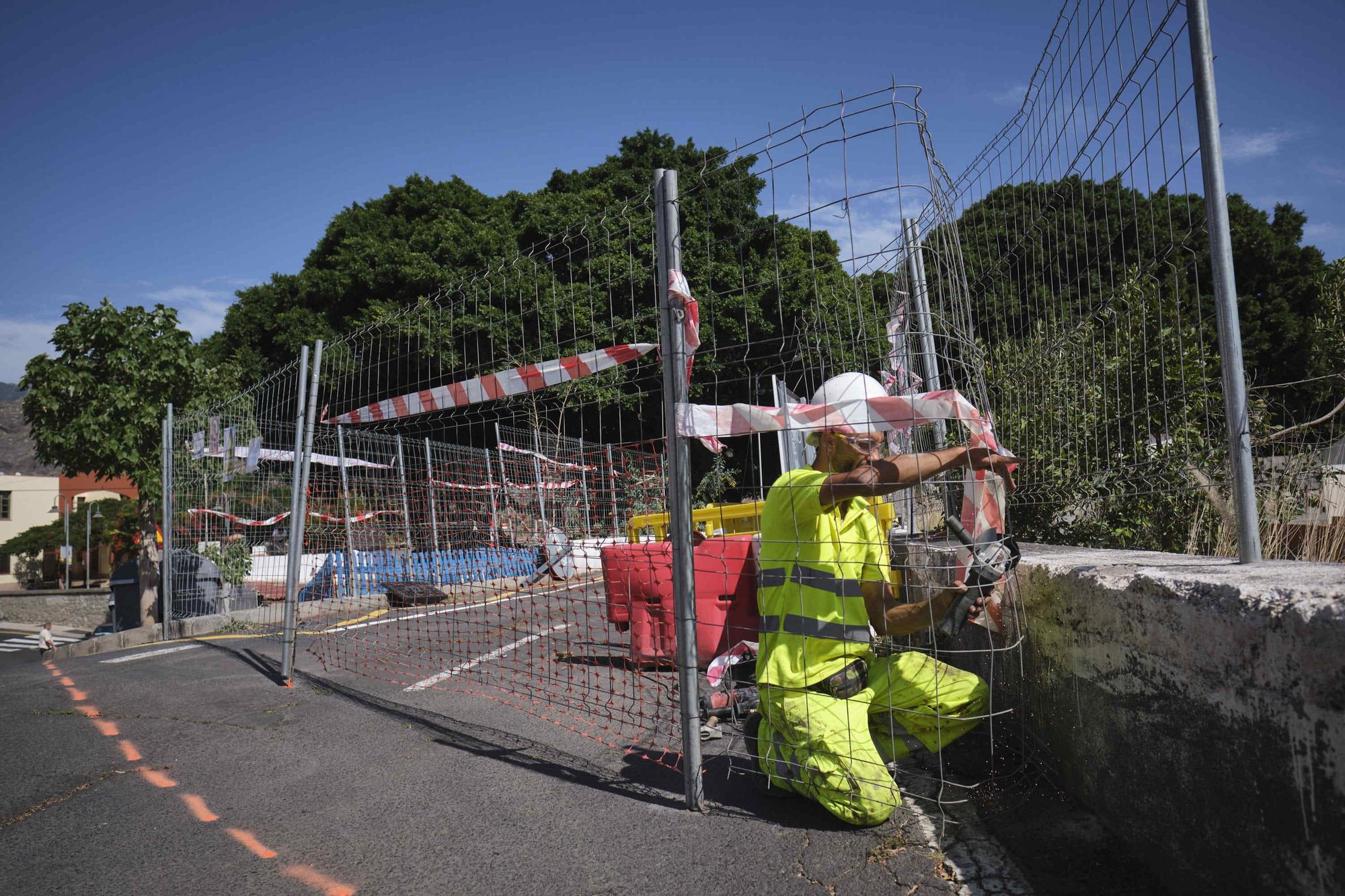 Obras en el puente de San Andrés