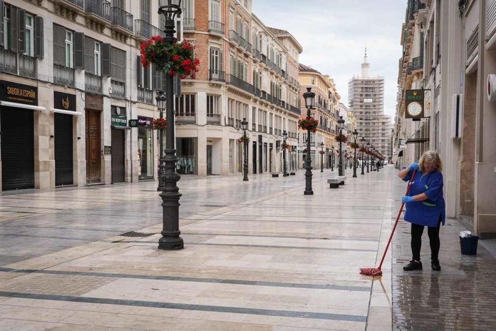 La Málaga confinada del sábado 28 de marzo