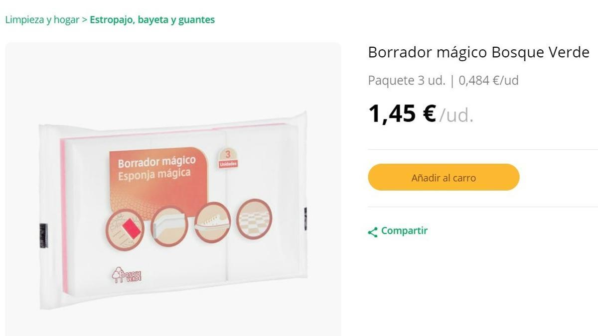 TRUCOS LIMPIEZA  El 'borrador mágico' de Mercadona