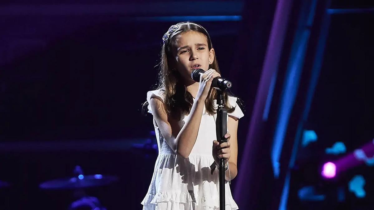 Martina Ramos, durante su actuación.