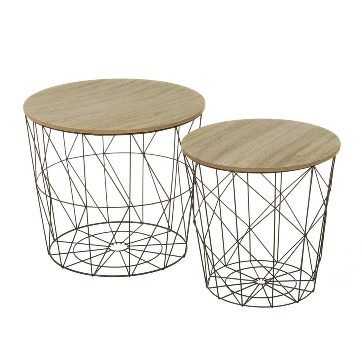 Set de dos mesas auxiliares de Maisons du Monde
