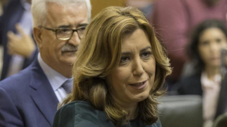 Susana Díaz en el Parlamento andaluz.