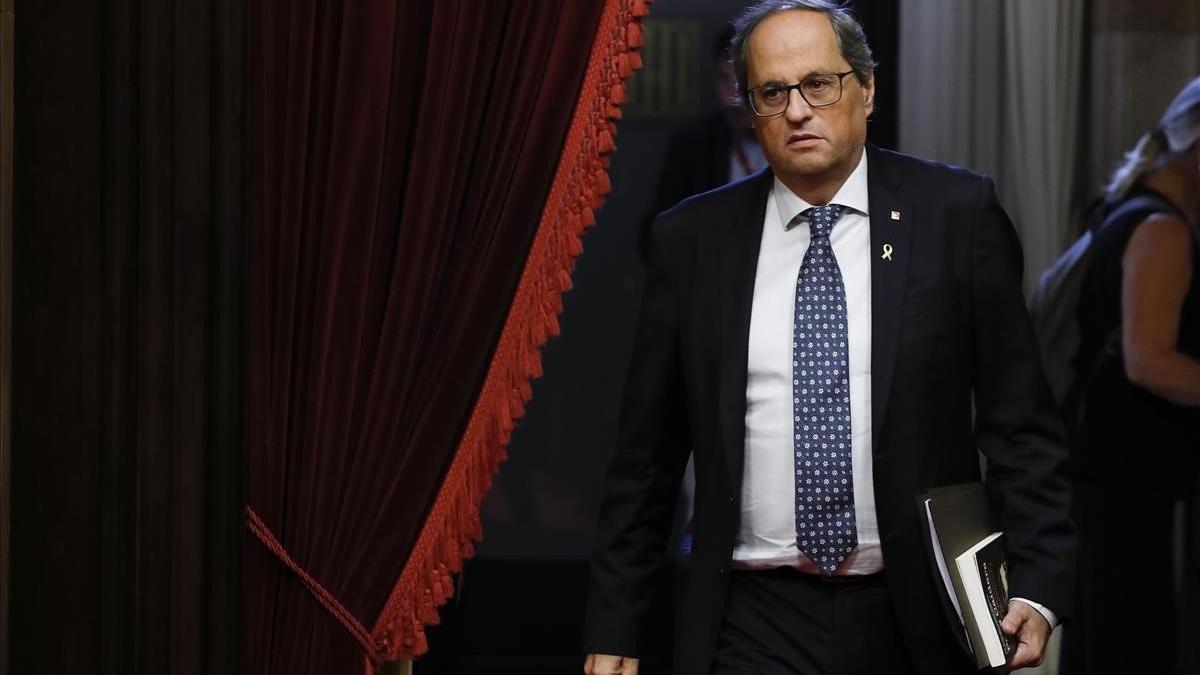 Quim Torra en el debate de política general del pasado mes de Septiembre