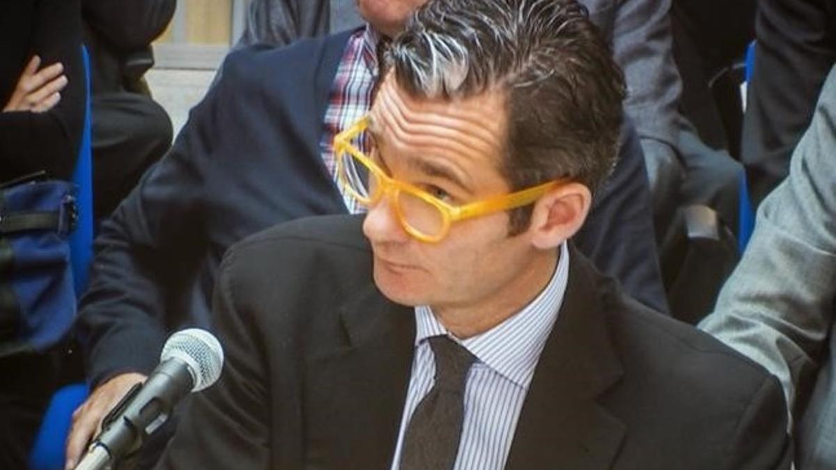 Iñaki Urdangarin, durante su declaración este viernes en el juicio del 'caso Nóos'.
