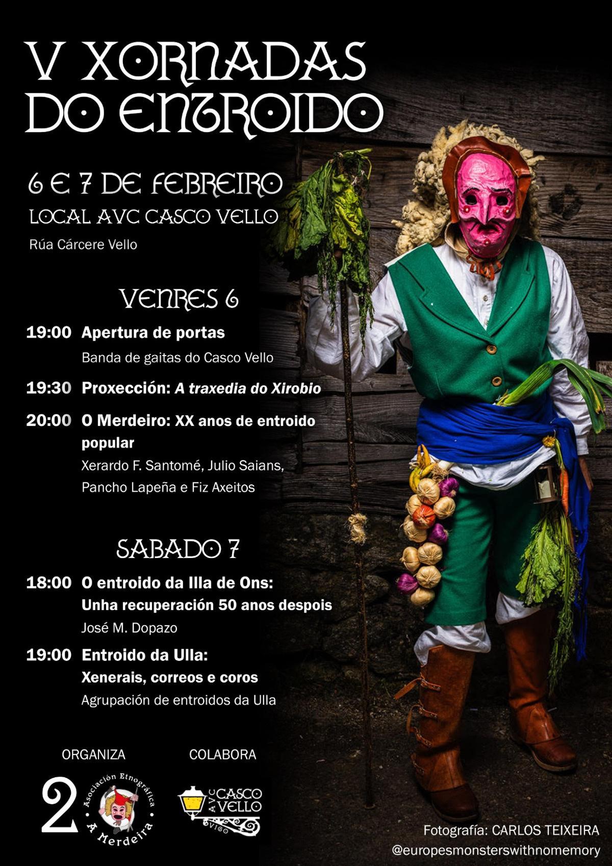 Cartel de las V Xornadas do Entroido